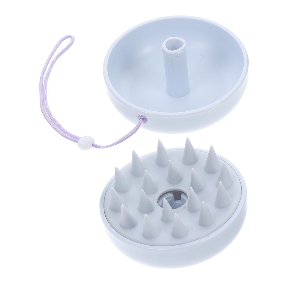 ERINGOGO Gentle Silicone Shampoo Brush Scalp Massager for Dogs Humans Detachable Brush Cover Ear Protection Hair Care Tool for Shower