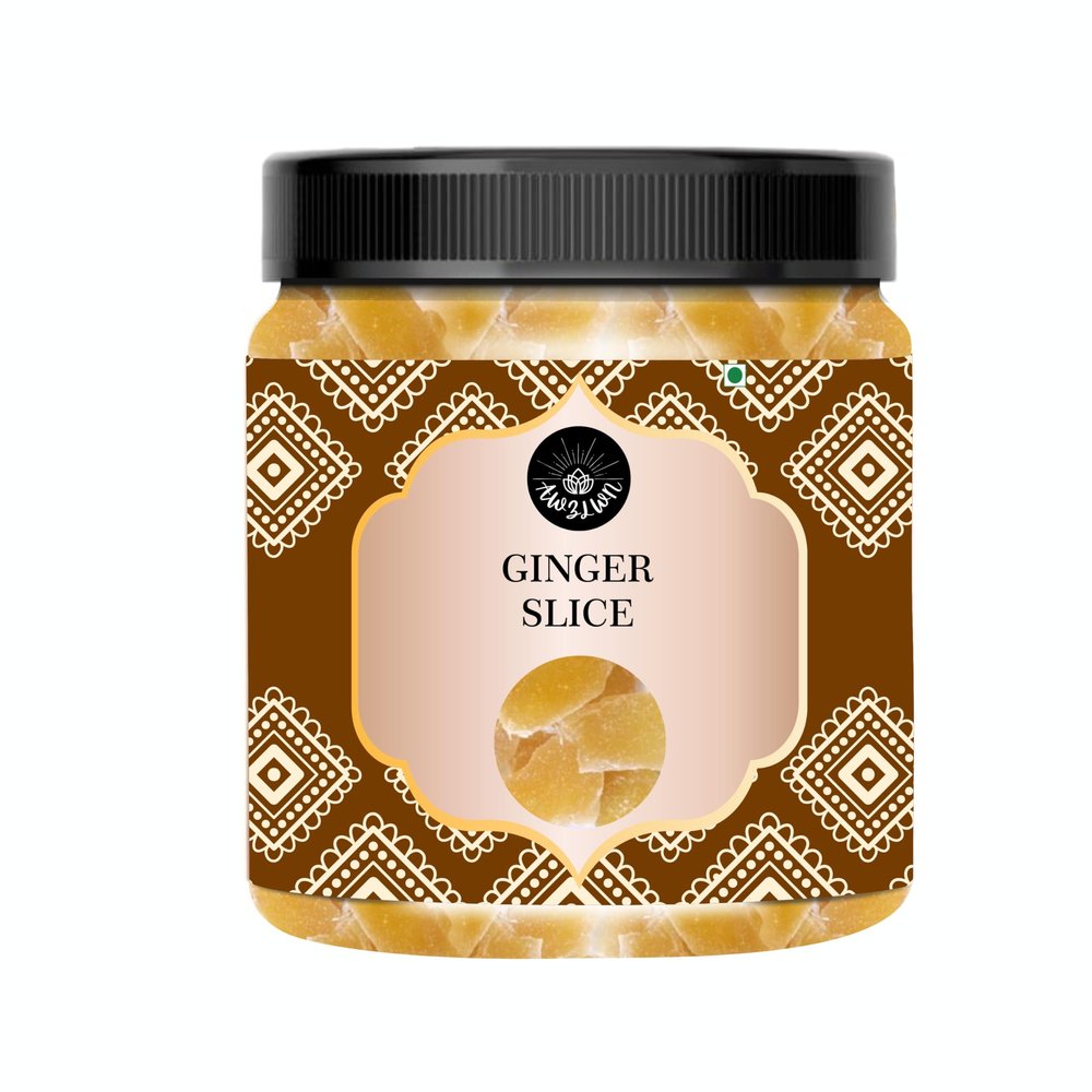 AWZLWN Natural Ginger Slices 8.81 OZ (250 GM) | Set oF 1 | AWZLWN
