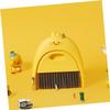OUNONA Mini Broom and Dustpan Set Cute Cartoon Design Small Dustpan and Brush for Desktop Cleaning for Boys and Girls and Nursery Use Compact and Easy to Store view 2