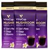 VitaCup Mushroom Coffee Grounds, Vanilla Flavored Coffee with Lions Mane, Chaga, B Vitamins, D3, Boost Focus, Immunity, Memory & Clarity, Medium Dark Roast, 100% Arabica Specialty, 3 bags, 10 oz each view 1