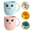 PRETYZOOM 4 Pcs Cute Cartoon Toothbrush Cups Drop Water Tumblers for Bathroom and Travel Multi Purpose Frosted Gargle Mugs for Easy to Hold Design view 2
