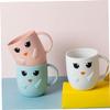 PRETYZOOM 4 Pcs Cute Cartoon Toothbrush Cups Drop Water Tumblers for Bathroom and Travel Multi Purpose Frosted Gargle Mugs for Easy to Hold Design view 3