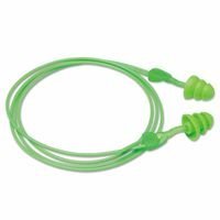 Glide Trio Reusable Earplugs, Green