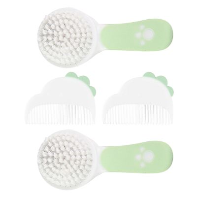 FOMIYES 2set Cradle Cap Brush Set for Newborns Soft Bristle Hair Brush Comb Grooming Set for Toddlers and Boy Girl Registry