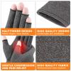 Lustraze 2 Pairs Arthritis Gloves for Women and Men, Pain Relief Compression Gloves Women,Fingerless Design, Breathable Fabric view 2