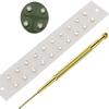 Ear Seeds Acupuncture Kit - Acupressure with Ears Seed, with Bonus Free Chart and Brass Acupressure Probe - for Balance & Wellness (Crystal 20pcs) view 1