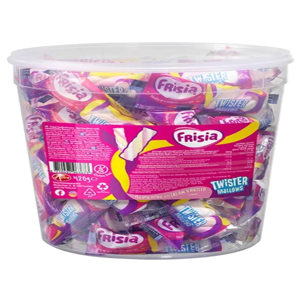 Frisia Mini Twister Mallows I Vanilla flavored twisted Marshmallows I 420g 14.8 ounce