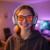 ANDWOOD Blue Light Blocking Glasses Men Women Computer TV Gaming Orange Lens Improve Sleep by Naturally Producing Melatonin view 3