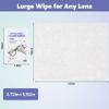 [200 Pack] Large Glasses Cleaner, Lens Wipes for Eyeglasses, Pre-Moistened Individually Wrapped Cleaning Wipes, Eye Glasses Cleaner Wipes for Camera, Phone, Computer, Laptop Screen (4.72 * 5.91 inch) view 2