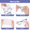 [200 Pack] Large Glasses Cleaner, Lens Wipes for Eyeglasses, Pre-Moistened Individually Wrapped Cleaning Wipes, Eye Glasses Cleaner Wipes for Camera, Phone, Computer, Laptop Screen (4.72 * 5.91 inch) view 3