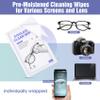 [200 Pack] Large Glasses Cleaner, Lens Wipes for Eyeglasses, Pre-Moistened Individually Wrapped Cleaning Wipes, Eye Glasses Cleaner Wipes for Camera, Phone, Computer, Laptop Screen (4.72 * 5.91 inch) view 4