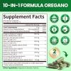 2PCS Oil of Oregano with Black Seed Oil - Oregano Oil Capsules Organic | Moringa, Garlic, Olive, Elderberry, Echinacea, Fennel - 95% High Carvacrol Oregano for Immune, Digestive Support - 300 Capsules view 2