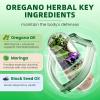 2PCS Oil of Oregano with Black Seed Oil - Oregano Oil Capsules Organic | Moringa, Garlic, Olive, Elderberry, Echinacea, Fennel - 95% High Carvacrol Oregano for Immune, Digestive Support - 300 Capsules view 3