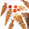 100 PCS Halloween Cone Bags Trick or Treat Cellophane Clear Triangle Cones Spider Web Candy Bags Popcorn Bag Pumpkin Spider Candy Bag for Kids Halloween Birthday Party Supplies, 5 x10 Inches view 2