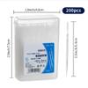 200 Convenient Plastic Interdental Floss Picks - Disposable, Neatly Boxed, Personal Hygiene at Home or Travel (Blue) view 4