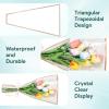100pcs Flower Wrapping Paper Bouquet, White Flower Bouquet Wrapping Paper Flower Bags Kraft Bouquet Holder Flower Bar Supplies, Wrapping Sleeve for Graduation Wedding Birthday Gifts 17.1x11.1x3.54Inch view 3