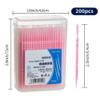 200 Convenient Plastic Interdental Floss Picks - Disposable, Neatly Boxed, Personal Hygiene at Home or Travel (Pink) view 4