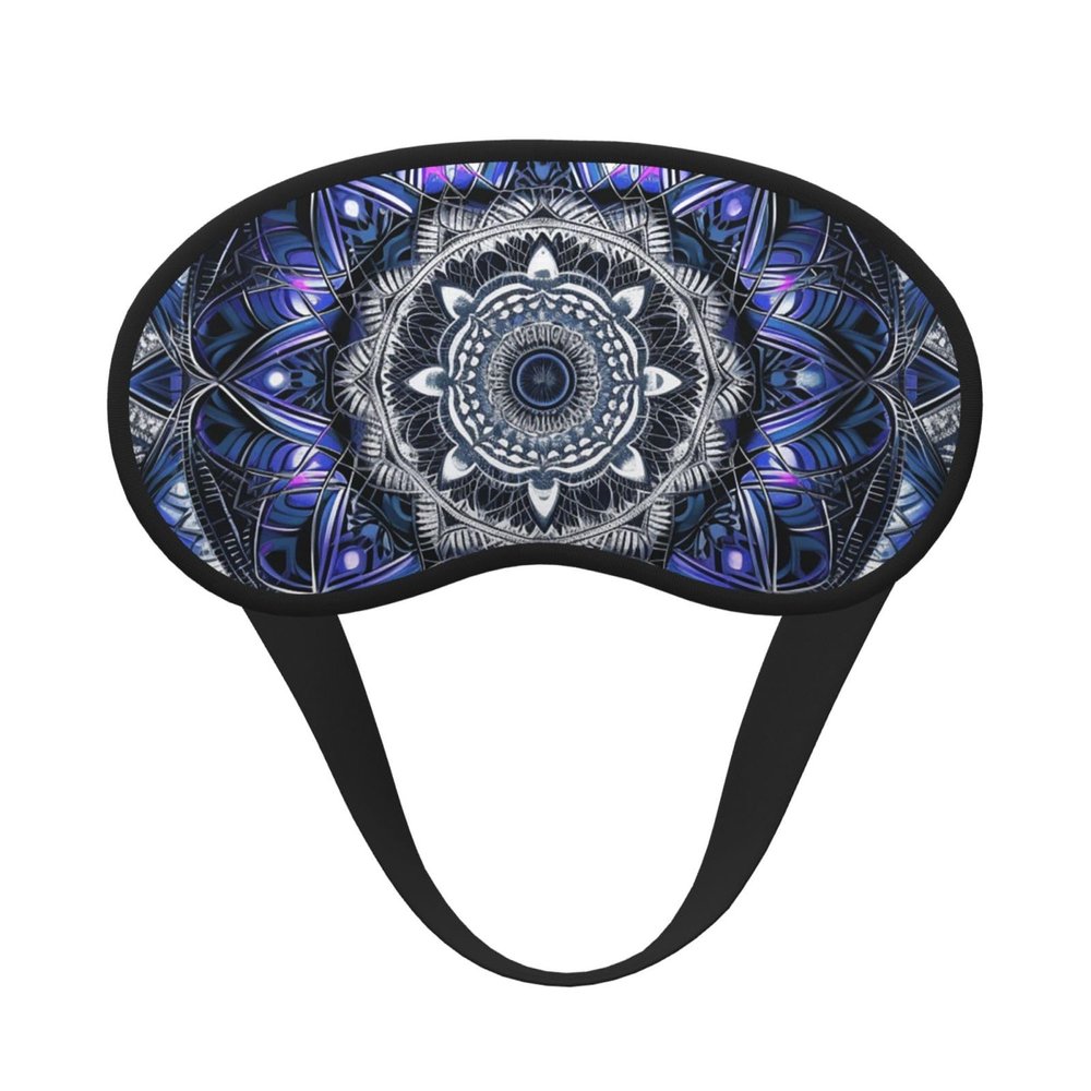 Rectangle Mandala Sleep Eye Mask for Women Men Soft and Comfortable Sleep Mask Blackout Sleeping Eye Cover for Travel Yoga Nap Shift Work