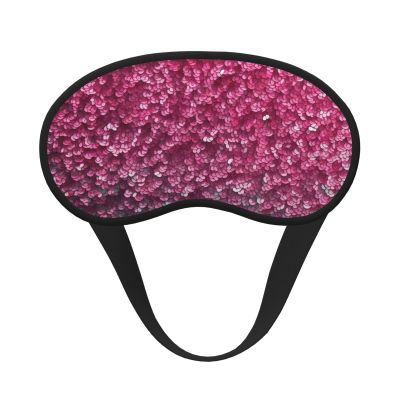 3D Pink Glitter Sleep Eye Mask for Women Men Soft and Comfortable Sleep Mask Blackout Sleeping Eye Cover for Travel Yoga Nap Shift Work