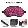 3D Pink Glitter Sleep Eye Mask for Women Men Soft and Comfortable Sleep Mask Blackout Sleeping Eye Cover for Travel Yoga Nap Shift Work view 3