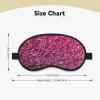 3D Pink Glitter Sleep Eye Mask for Women Men Soft and Comfortable Sleep Mask Blackout Sleeping Eye Cover for Travel Yoga Nap Shift Work view 4