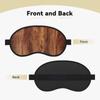 Brown Wood Grain Sleep Eye Mask for Women Men Soft and Comfortable Sleep Mask Blackout Sleeping Eye Cover for Travel Yoga Nap Shift Work view 2