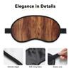 Brown Wood Grain Sleep Eye Mask for Women Men Soft and Comfortable Sleep Mask Blackout Sleeping Eye Cover for Travel Yoga Nap Shift Work view 3