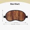Brown Wood Grain Sleep Eye Mask for Women Men Soft and Comfortable Sleep Mask Blackout Sleeping Eye Cover for Travel Yoga Nap Shift Work view 4