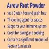 100% Natural, Pure and Raw Arrowroot flour/powder - 100gm view 3
