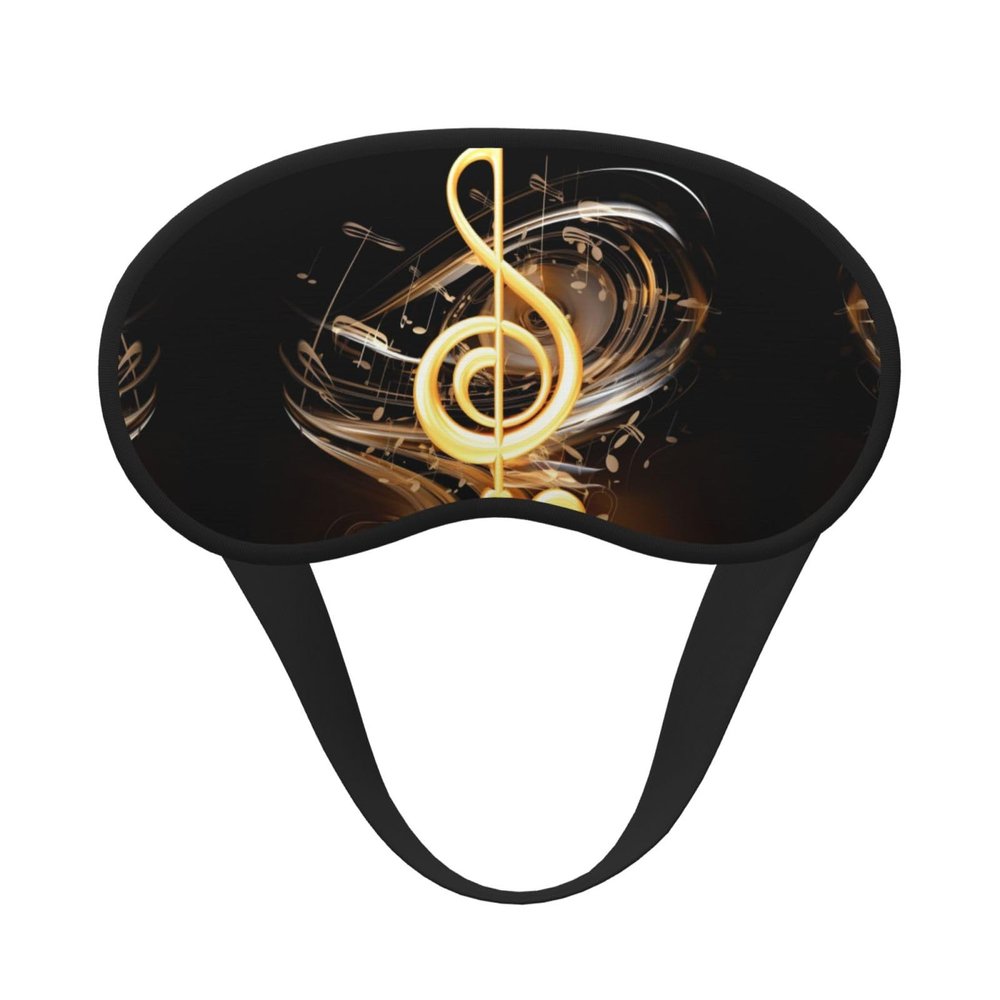 Music Note Sleep Eye Mask for Women Men Soft and Comfortable Sleep Mask Blackout Sleeping Eye Cover for Travel Yoga Nap Shift Work