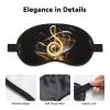 Music Note Sleep Eye Mask for Women Men Soft and Comfortable Sleep Mask Blackout Sleeping Eye Cover for Travel Yoga Nap Shift Work view 3