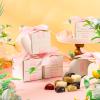 Marspark 50 Pcs Wedding Favor Boxes, 2.5 x 2.5 x 2.5 Inch Wedding Party Candy Boxes with Ribbons Bridal Gift for Guests Bridal Shower Birthday Party Anniversary Supplies(Pink) view 2