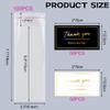 100 Pcs Chocolate Bar Wrappers: 2.5 x 7.1 Inch Candy Bar Wrappers with 100 Pcs Thank You Stickers view 2