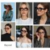 Rayzzol Oversized Reading Glasses for Women Blue Light Blocking Readers, Bold Square Frame, Clear Lens, Spring Hinge view 2