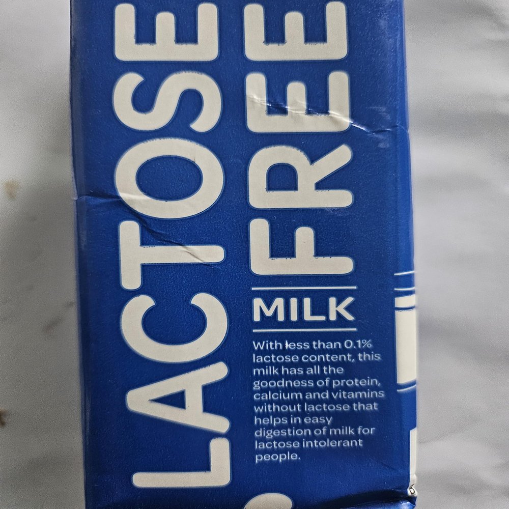 Lactose Free Milk, Less Than 0.1% Lactose Content, High in Protein and Calcium (250ml) (pack of 4)