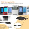 20 Pack TENS Unit Electrode Pads +1/4 Wire Cable Combination Set. Multiple Sizes Reusable Self-Adhesive TENS Unit Replacement Pads Compatible with TENS 7000, AUVON, Belifu, TENKER, AVCOO, Neocarbon view 3