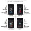 Spine Coffee Club LLC 4-Pack Gourmet Coffee Sampler Gift Box Set with Ethiopia, Sumatra, Guatemala, Kenya Single Origin Selection - Whole Bean view 4