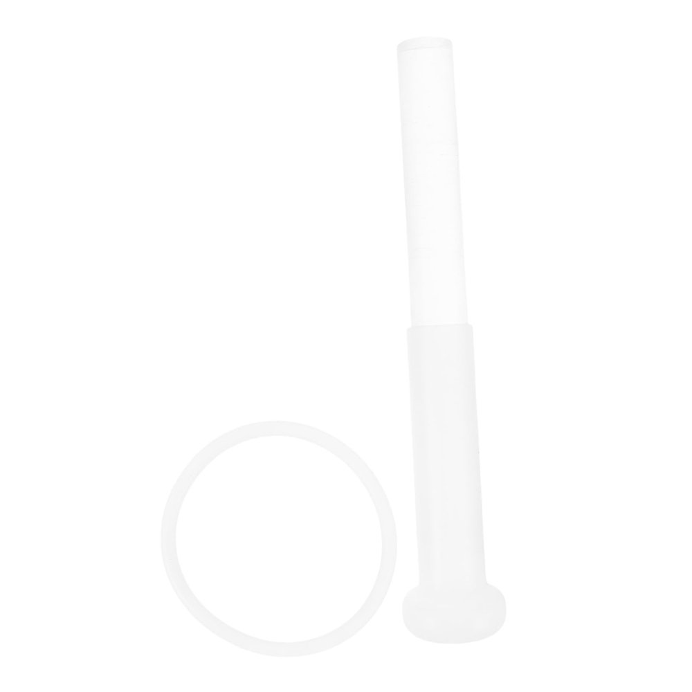 BESPORTBLE 2pcs Rubber Coated Crystal Mallet Clear Acrylic Strikers for Singing Bowls for Meditation Yoga Music Therapy Sound Baths