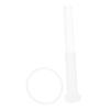 BESPORTBLE 2pcs Rubber Coated Crystal Mallet Clear Acrylic Strikers for Singing Bowls for Meditation Yoga Music Therapy Sound Baths view 1