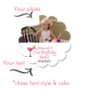 Personalized 21st Birthday Stickers with Photo, Custom Labels with Photo and Your Text, 30th Birthday, 1st Birthday, Treat Bag Labels, Gift Tags (2.5" Scallop) view 3