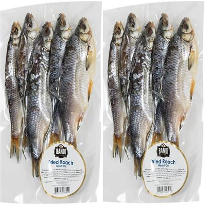 Bandi Dry Roach (Vobla) Fish 1lb per pack - Premium Quality, High-Protein Snack For All - 2 Pack