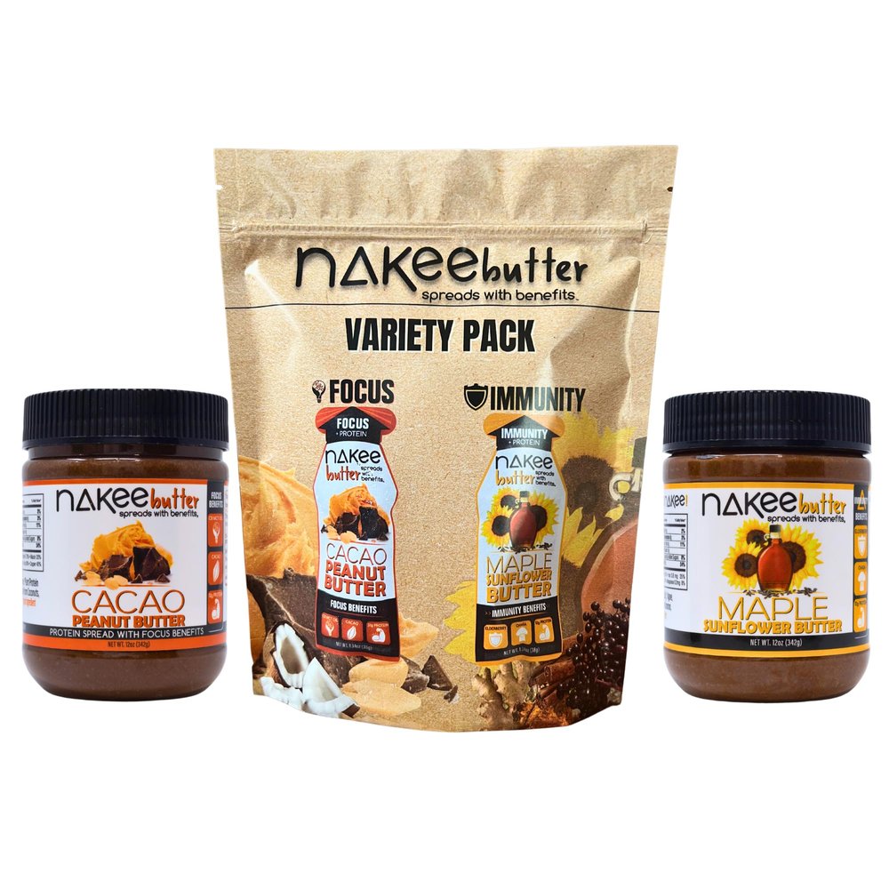 Dual Support Wellness Kit with Protein: Immunity & Focus Jars & Multi-Flavor Variety Pack