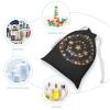 FHESDCW Gorgeous Stars And Moon Drawstring Bag Canvas, Reusable Travel Jewelry Pouches, Washable Storage Bags for Gift, Candy, Cosmetics 12 * 18cm view 3