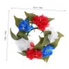 Cabilock Decorative Candle Ring Wreath Artificial Floral Wreath for Table Centerpiece for Weddings Birthdays Housewarmings Family Gatherings Versatile Candle Decor view 2