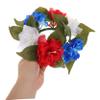 Cabilock Decorative Candle Ring Wreath Artificial Floral Wreath for Table Centerpiece for Weddings Birthdays Housewarmings Family Gatherings Versatile Candle Decor view 4