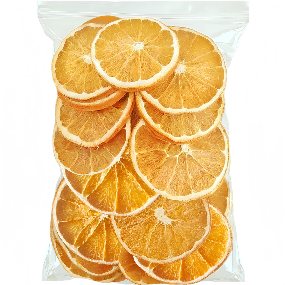 Dried Orange Slices,Approx 60 to 80+ Slices|10.6oz/300g|dehydrated orange slices for crafts, Navel Oranges, Natural & Clean, Gentle Sweet-Non-Cloying, fresh and Bright Aroma, Sugar Free, Guilt-Free