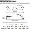 COVESATO Half Reading Glasses, Half Lens Frame Metal Readers for Women Men Black+Blue,3.00 view 4