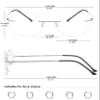 KOOSUFA Titanium Rimless Round Reading Glasses for Men Women, 1x Grey +2.5 view 2