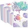 200 Summer Paper Napkins Nautical Coastal Disposable Guest Paper Napinks Beach Ocean Theme Decorative Kids Paper Napkins Guest Hand Towels for Bathroom Birthday Party Baby Shower Lunch Dinner Kitchen view 1