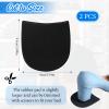 Vin Beauty Shoe Repair Rubber Heel Replacement, Boot Heel Replacement Repair Heels Anti-Slip Heels Pads 5/32 Inch (4mm) Thick, 1 Pair Black view 2